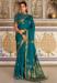 Picture of Ravishing Satin & Silk Teal Saree