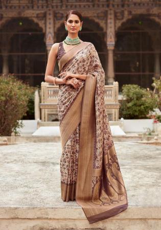 Picture of Exquisite Crepe & Silk Dim Gray Saree