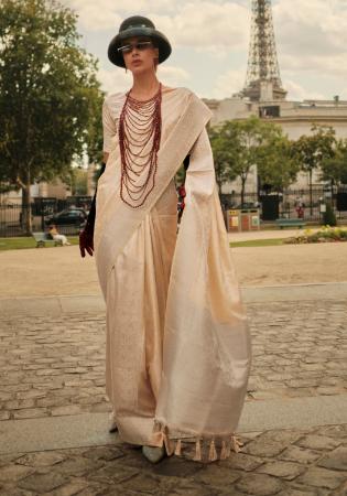 Picture of Superb Satin & Silk Tan Saree