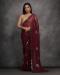 Picture of Appealing Georgette Saddle Brown Saree