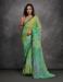 Picture of Elegant Georgette Dark Sea Green Saree