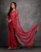 Picture of Shapely Georgette Fire Brick Saree