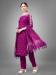 Picture of Excellent Cotton Purple Readymade Salwar Kameez