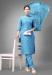 Picture of Cotton Medium Turquoise Readymade Salwar Kameez