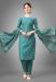 Picture of Magnificent Cotton Cadet Blue Readymade Salwar Kameez