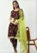 Picture of Georgette Dark Magenta Straight Cut Salwar Kameez