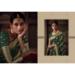 Picture of Radiant Crepe & Georgette Dark Green Saree