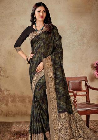 Picture of Grand Silk Black Saree