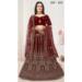 Picture of Alluring Georgette & Net Saddle Brown Lehenga Choli