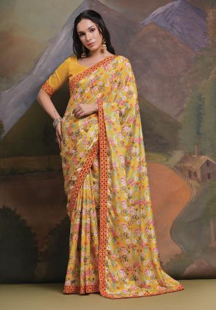 Picture of Resplendent Chiffon Peru Saree