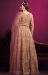 Picture of Nice Net Rosy Brown Straight Cut Salwar Kameez