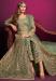 Picture of Amazing Net Spring Green Straight Cut Salwar Kameez