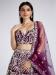 Picture of Amazing Net & Organza Maroon Lehenga Choli