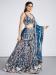 Picture of Net & Organza Dark Slate Blue Lehenga Choli