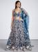 Picture of Net & Organza Dark Slate Blue Lehenga Choli