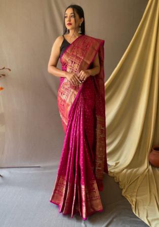 Picture of Splendid Silk Hot Pink Saree