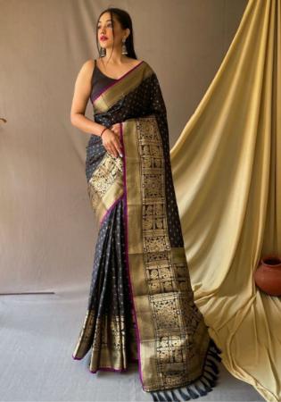 Picture of Sublime Silk Black Saree