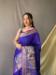 Picture of Excellent Silk Dark Slate Blue Saree