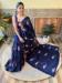 Picture of Sublime Georgette Navy Blue Saree