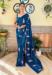 Picture of Bewitching Georgette Navy Blue Saree