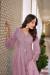 Picture of Well Formed Georgette Rosy Brown Anarkali Salwar Kameez