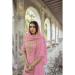 Picture of Georgette Light Coral Straight Cut Salwar Kameez