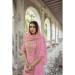 Picture of Georgette Light Coral Straight Cut Salwar Kameez