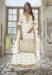 Picture of Georgette Off White Straight Cut Salwar Kameez