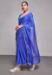 Picture of Superb Georgette Dark Slate Blue Saree