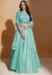 Picture of Silk & Organza Dark Sea Green Lehenga Choli