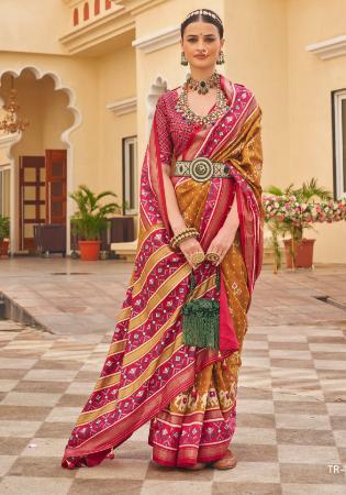 Picture of Beauteous Silk Chocolate Saree