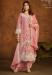 Picture of Organza Light Pink Straight Cut Salwar Kameez