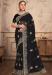 Picture of Good Looking Georgette Black Saree