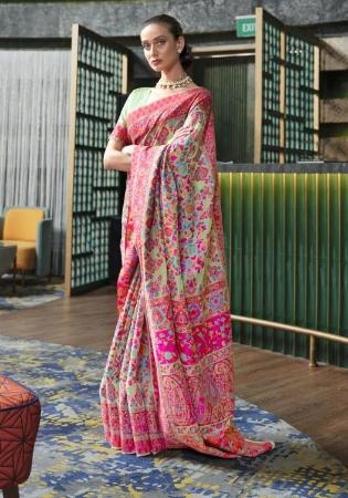 Picture of Pleasing Silk Dim Gray Saree