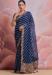 Picture of Grand Georgette Dark Slate Grey Saree