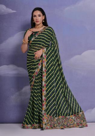 Picture of Sublime Georgette Sea Green Saree