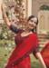 Picture of Splendid Georgette Fire Brick Saree