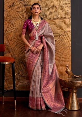 Picture of Charming Silk Rosy Brown Saree