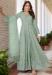 Picture of Georgette Dark Sea Green Anarkali Salwar Kameez