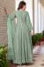 Picture of Georgette Dark Sea Green Anarkali Salwar Kameez