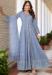 Picture of Georgette Light Slate Grey Anarkali Salwar Kameez