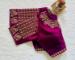 Picture of Wonderful Silk Dark Magenta Designer Blouse