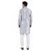 Picture of Graceful Silk Light Steel Blue Kurtas