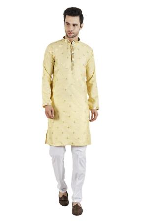 Picture of Fascinating Silk Beige Kurtas