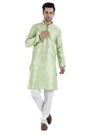 Picture of Excellent Silk Tan Kurtas