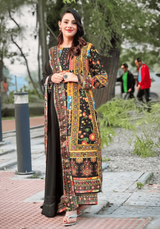 Picture of Bewitching Silk Maroon Readymade Salwar Kameez