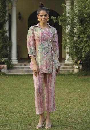 Picture of Classy Cotton Light Pink Kurtis & Tunic