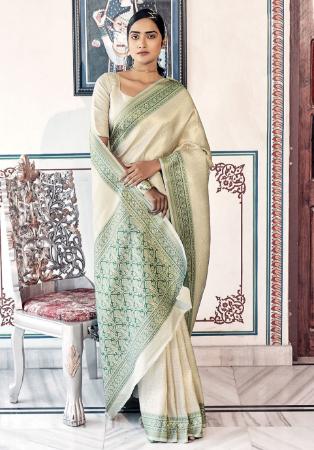 Picture of Nice Silk Beige Saree