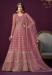 Picture of Good Looking Net Rosy Brown Anarkali Salwar Kameez