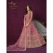 Picture of Good Looking Net Rosy Brown Anarkali Salwar Kameez